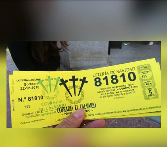 Ya a la venta loteria de navidad del calvario
