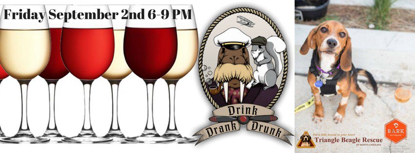 TriBeagles's tweet photo. Calling all wine lovers join us 9/2 from 6-9 PM @dddrocks to raise $ for the beagles! https://t.co/jtqeDNfwP9 https://t.co/QxAuBhSm1x