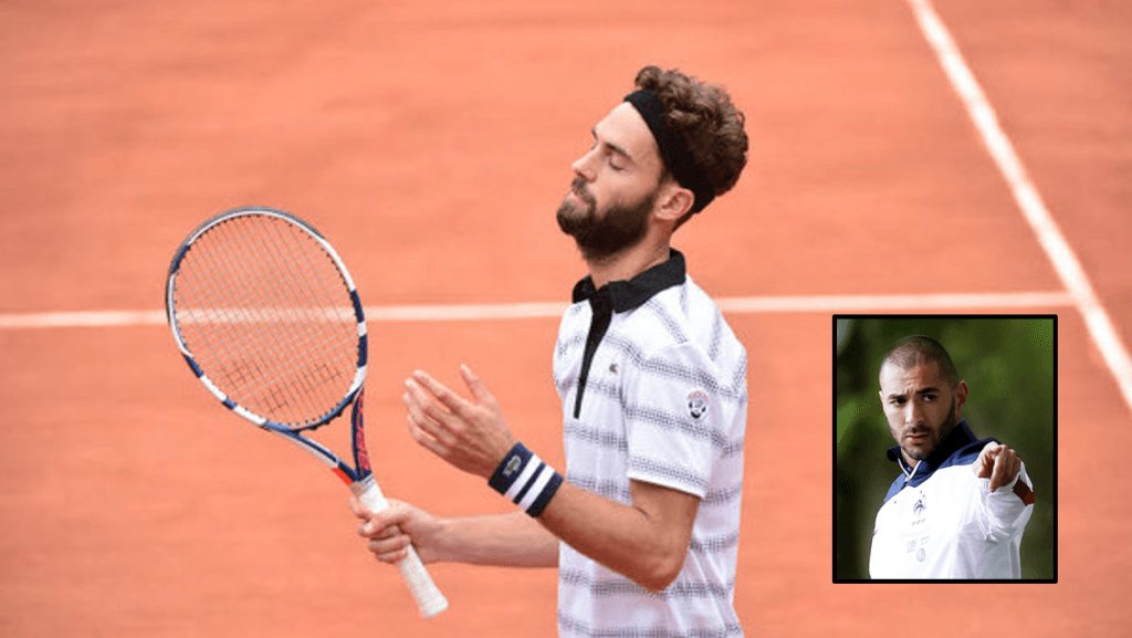 lequipeefine's tweet photo. Rio 2016 - Tennis : Benzema soutient Benoît Paire #rio2016 #rioolympics #tennis #paire… https://t.co/Ub27iGfmzF https://t.co/EXuDeM81ci