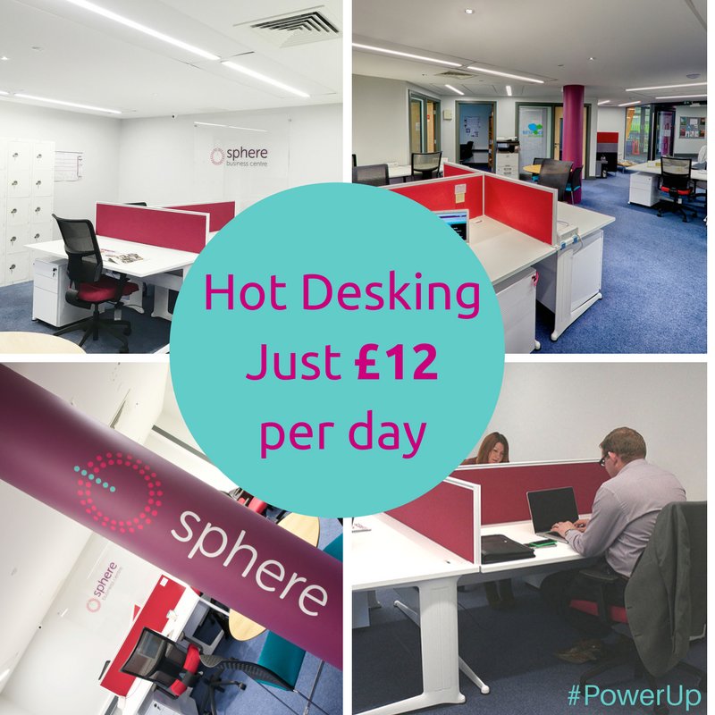 sphereworthing's tweet photo. Trains causing you havoc? Summer holiday productivity nightmare? We can help at just £12 a day #worthing #hotdesking https://t.co/tQY4tkf4QR