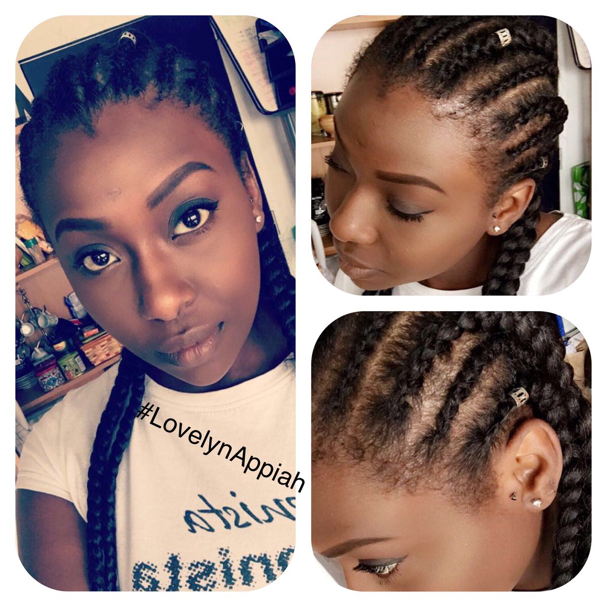 NatLovingBeauty's tweet photo. La Magnifique @kayahwayne pour un 2ème Set de Cornrows #Hairstylist #Cornrows #InvisibleBraids https://t.co/sfUSTUx5sP