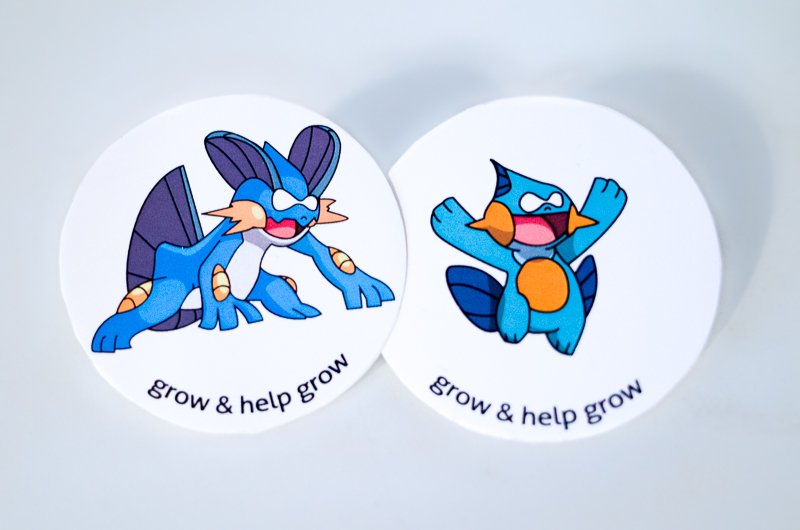 pronovix's tweet photo. #Druplimon has 3 levels. U can get them from the @pronovix team at #Drupalaton. Have a talk &amp; collect the stickers! https://t.co/rgDoe1FXOB