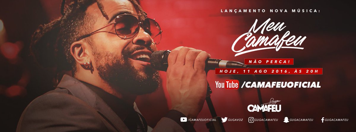 gugavoz's tweet photo. É hoje, às 20h! Lançamento da nossa música de trabalho. No canal oficial do CAMAFEU, no Youtube. #votoguga https://t.co/IHZFpfJCSz