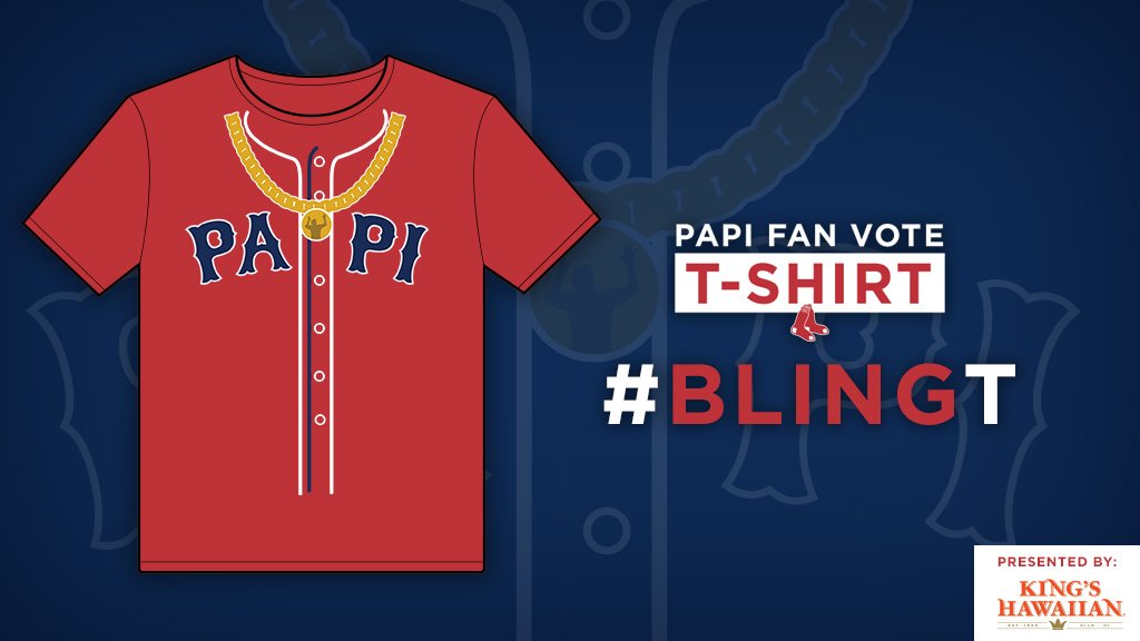 RedSox's tweet photo. The #BlingT earned 70% of the vote to advance to today's final round for the fan vote t-shirt! https://t.co/qxfObzJohF