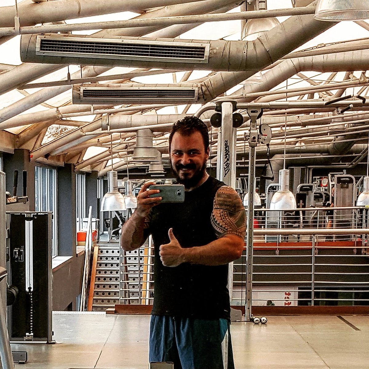 erays1907's tweet photo. #fitness #gym #maori #tattoos #dovme #mirror #selfie #özçekim https://t.co/FdNSVZ1pKU