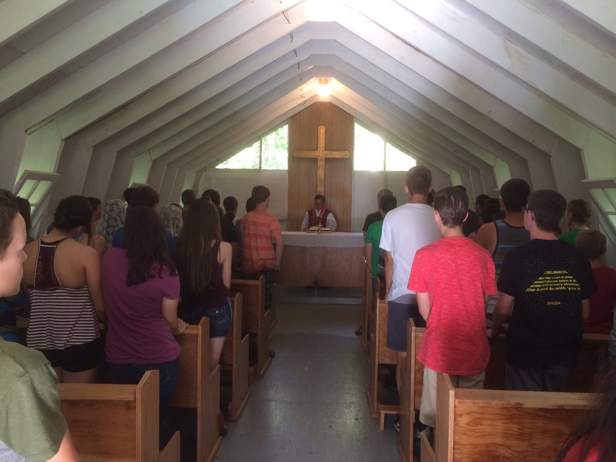 DevanGPJ's tweet photo. Camp St. Martin this week, with the youth of Arch GM! Our church is in good hands! #Mass #stmartin #youth https://t.co/qc5MbetJ3T
