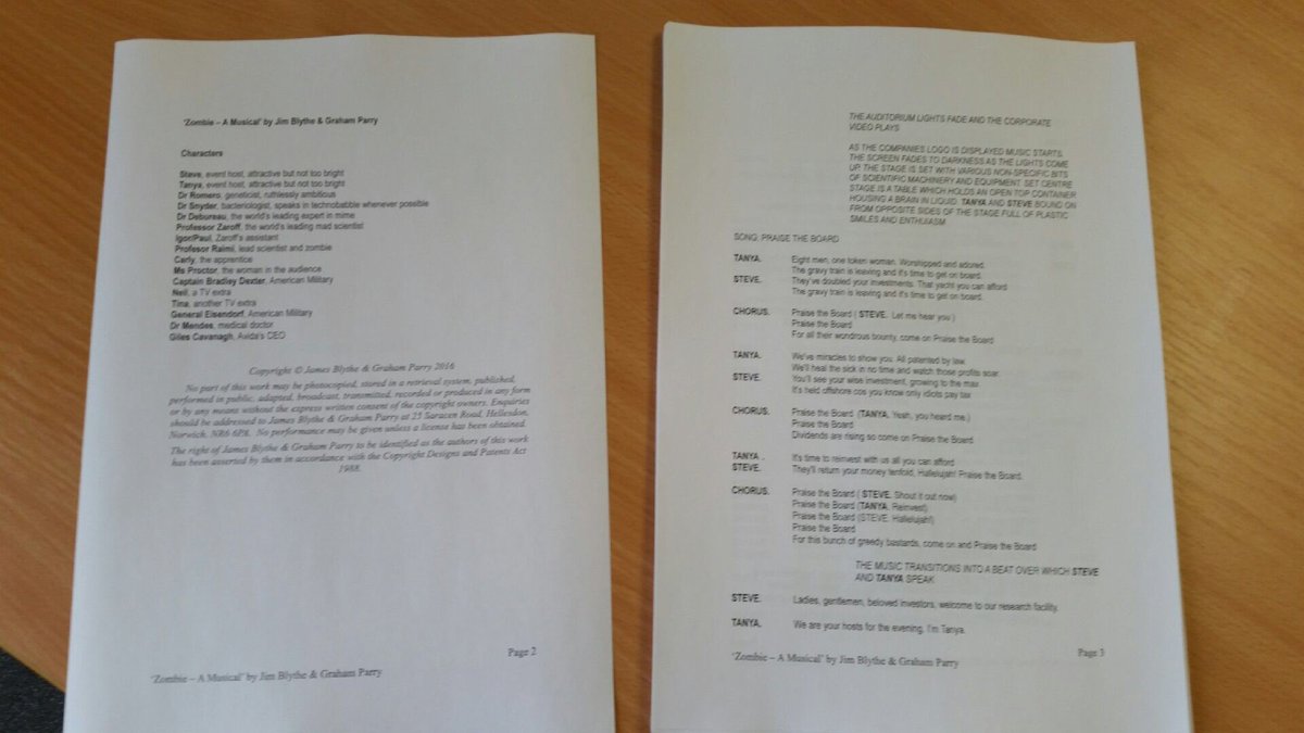 Spooky kid (@spookykid_nfk) on Twitter photo Rehearsal script complete! #zombie #zombiemusical #scriptwriting #musical <a href="/atnorfolk/">All Things Norfolk</a> <a href="/WhatsOnNor/">What's On Norwich</a> Rehearsal script complete! #zombie #zombiemusical #scriptwriting #musical <a href="/atnorfolk/">All Things Norfolk</a> <a href="/WhatsOnNor/">What's On Norwich</a>