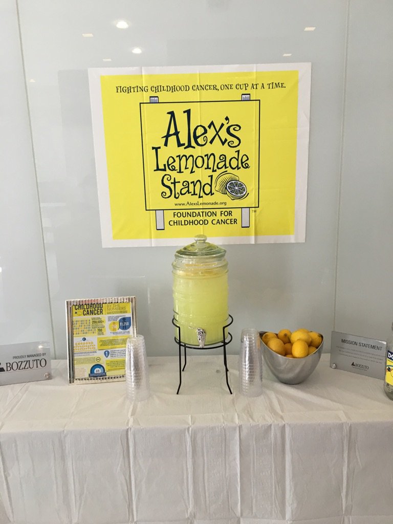 AveryRowApts's tweet photo. Bozzuto & Avery Row Apartments Supports Alex's Lemonade https://t.co/rrTlpExyEv #bozzuto #averyrowapts #cancer #kid https://t.co/D2fC5ShSgB