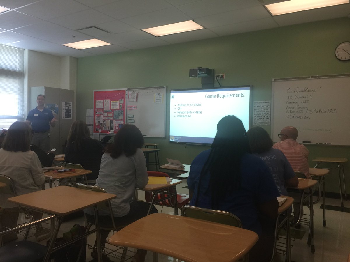 CharlesRandolp3's tweet image. Pokémon Go 101 for Administrators-ITC-Keith Reeves 10:15-11:15 a.m. #APSAC2016 @MrReevesDES