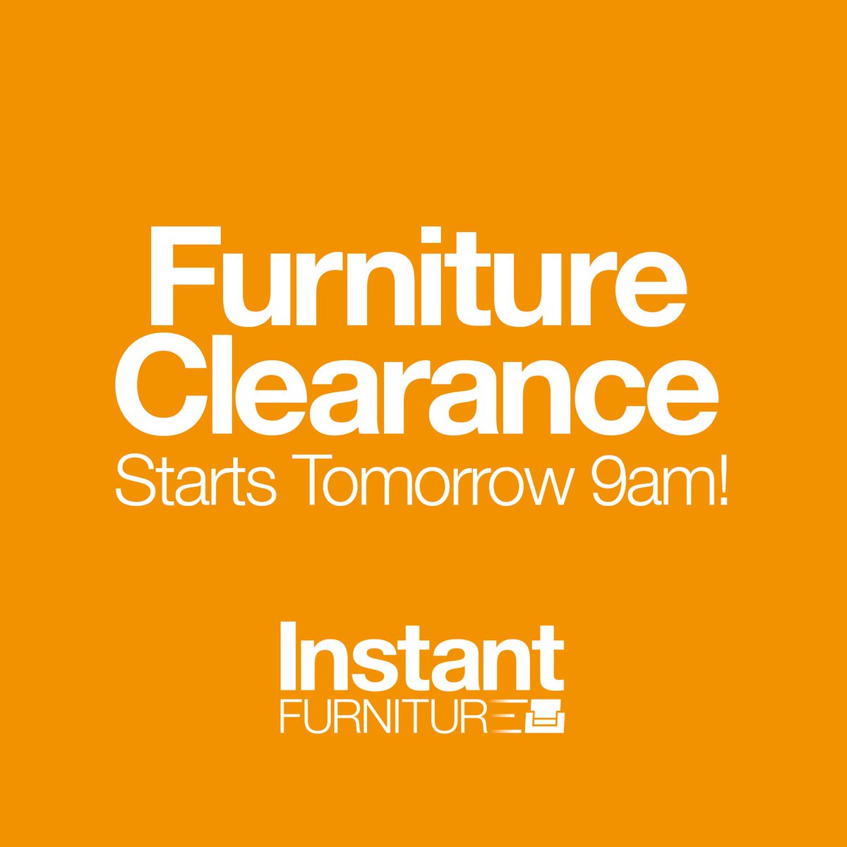 InstantFurn's tweet image. Our 'Furniture Clearance' starts tomorrow at 9am! #furniture #greatyarmouth
instantfurniture.co.uk