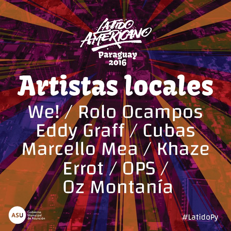 LatAmericano's tweet photo. Estos son los 9 artistas locales que pintarán muros en el primer festival de arte en la calle de Asunción #LatidoPy https://t.co/3aenGLyHc2