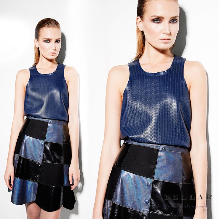 AnnaRoyallSmith's tweet photo. Step up your leather game with this cool House of Ogan skirt, available at https://t.co/5ANW1Xng1p. https://t.co/tMLgKGkXlY