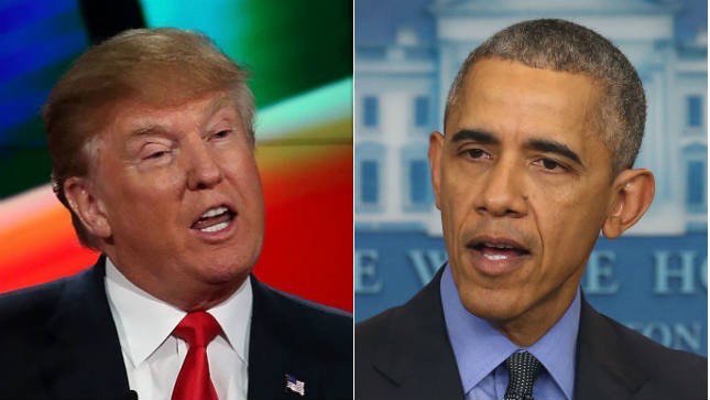 thehill's tweet photo. Trump doubles down: Obama is literally the founder of ISIS https://t.co/212UO8dAUo https://t.co/XSOijeioh5