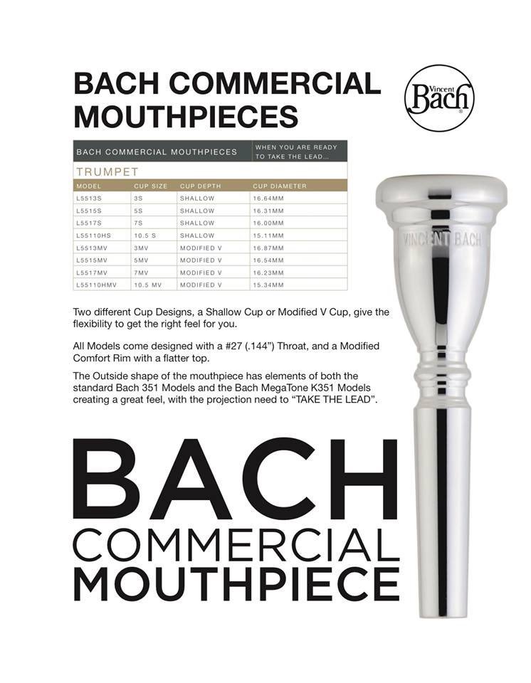 Bach top commercial mouthpiece