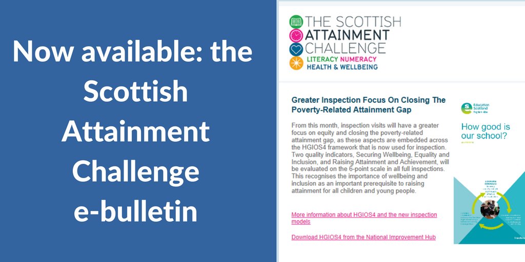 attainmentscot's tweet photo. Read about the focus on #attainment in our inspection visits, in our August e-bulletin. https://t.co/93VREFOEvS https://t.co/aVdZJzZWip
