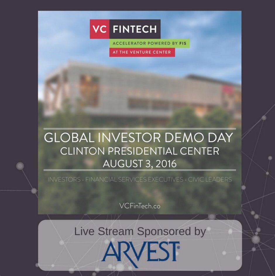 vcfintech's tweet photo. [ICYMI] VC #FinTech Demo Day 2016 in #LittleRock https://t.co/Rq9qyyVH2l #VC https://t.co/ZwEsgJ28hM