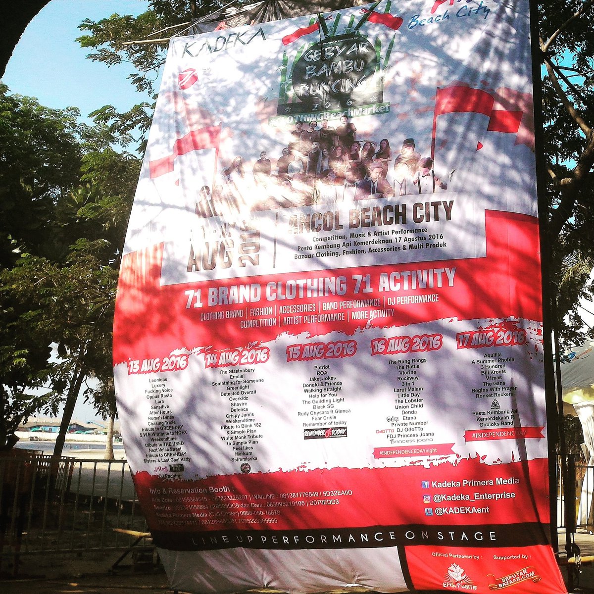 KADEKAent's tweet photo. Promo OUTDOOR Event GEBYAR BAMBU RUNCING 2016 #ClothBEACHMarket 13-17aug'16 @ancolbeachcity https://t.co/3Et2AlQHIl