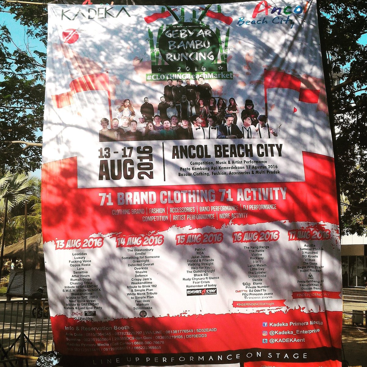 KADEKAent's tweet photo. Promo OUTDOOR Event GEBYAR BAMBU RUNCING 2016 #ClothBEACHMarket 13-17aug'16 @ancolbeachcity https://t.co/3Et2AlQHIl