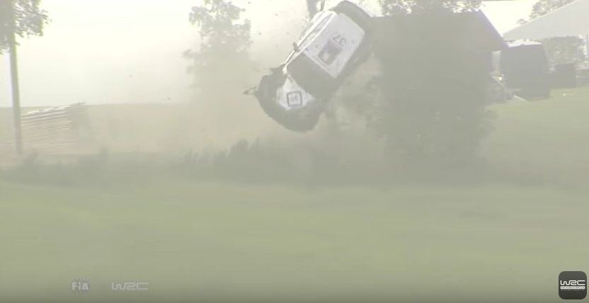 OfficialWRC's tweet photo. Take a look at our top 5 moments &amp; crashes from @RallyFinland #WRC 
https://t.co/P0c3uQhp4C https://t.co/9ISYwQXxg3