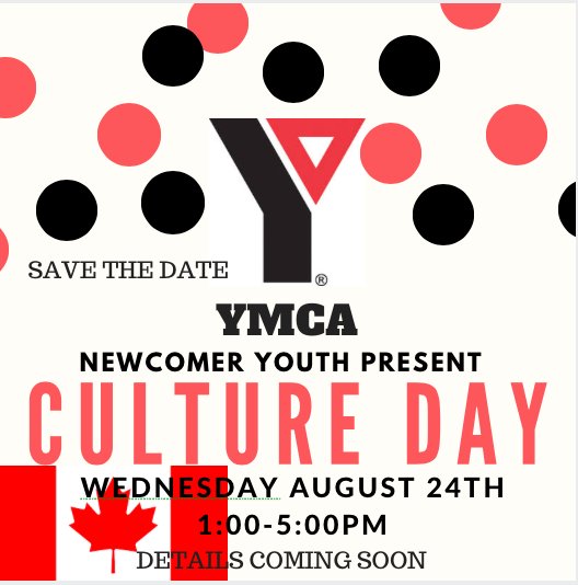 meaghanmariie's tweet photo. CHECK IT OUT!!! YMAP Program is hosting a CULTURE DAY on Wednesday August 24th!! Drop in welcome! Details soon! #YQG https://t.co/oIKtXUw8zJ
