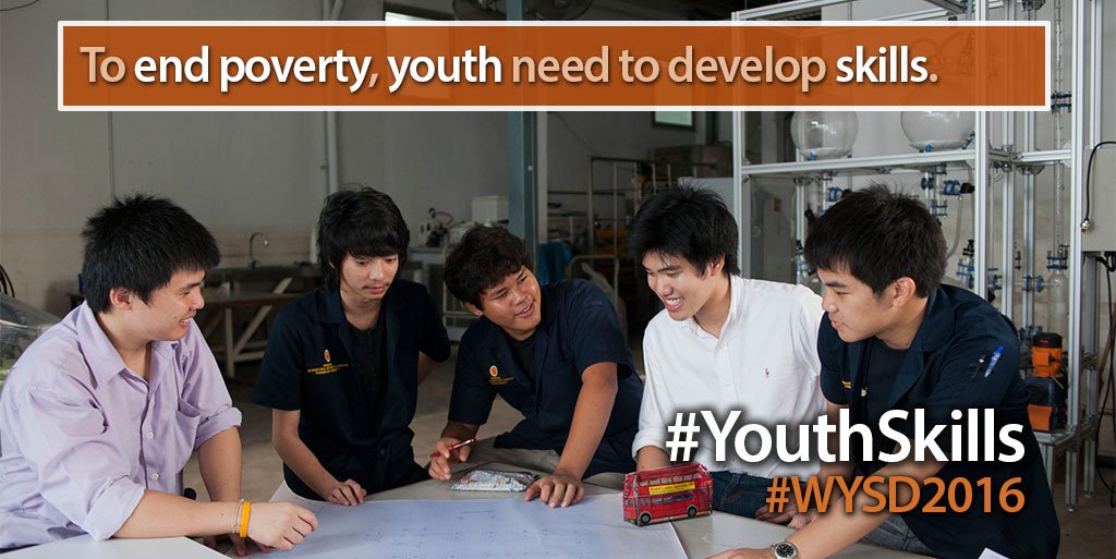 ZahraLodhi1's tweet photo. WorldBankSAsia: Youth are almost 3X more likely to be unemployed than adults. #YouthSkills #WYSD2016 https://t.co/tStmm0SfUc
