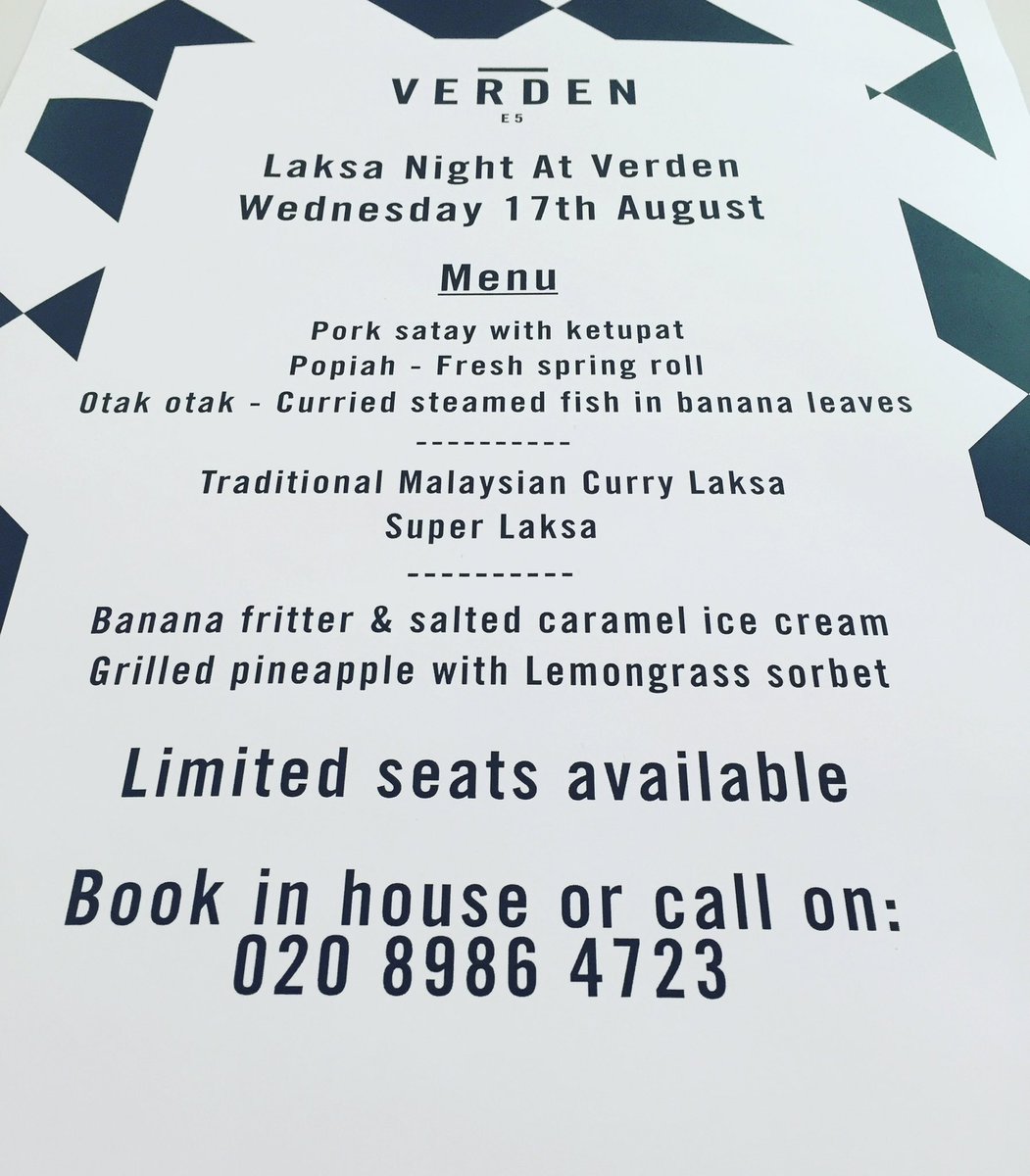 Chef Christine is back! Laksa night on Wednesday, 17th August. It's going to be epic! #laksa#malaysia#london#hackney