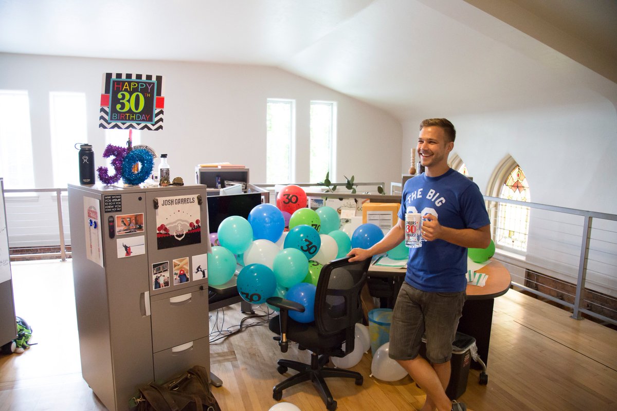 Arketypeinc's tweet photo. Happy Birthday to our Senior Art Director Sam! #HappyBirthday #GoBigOrGoHome #30IsTheNew20 #celebrate #adagency https://t.co/XbYQB9PGje