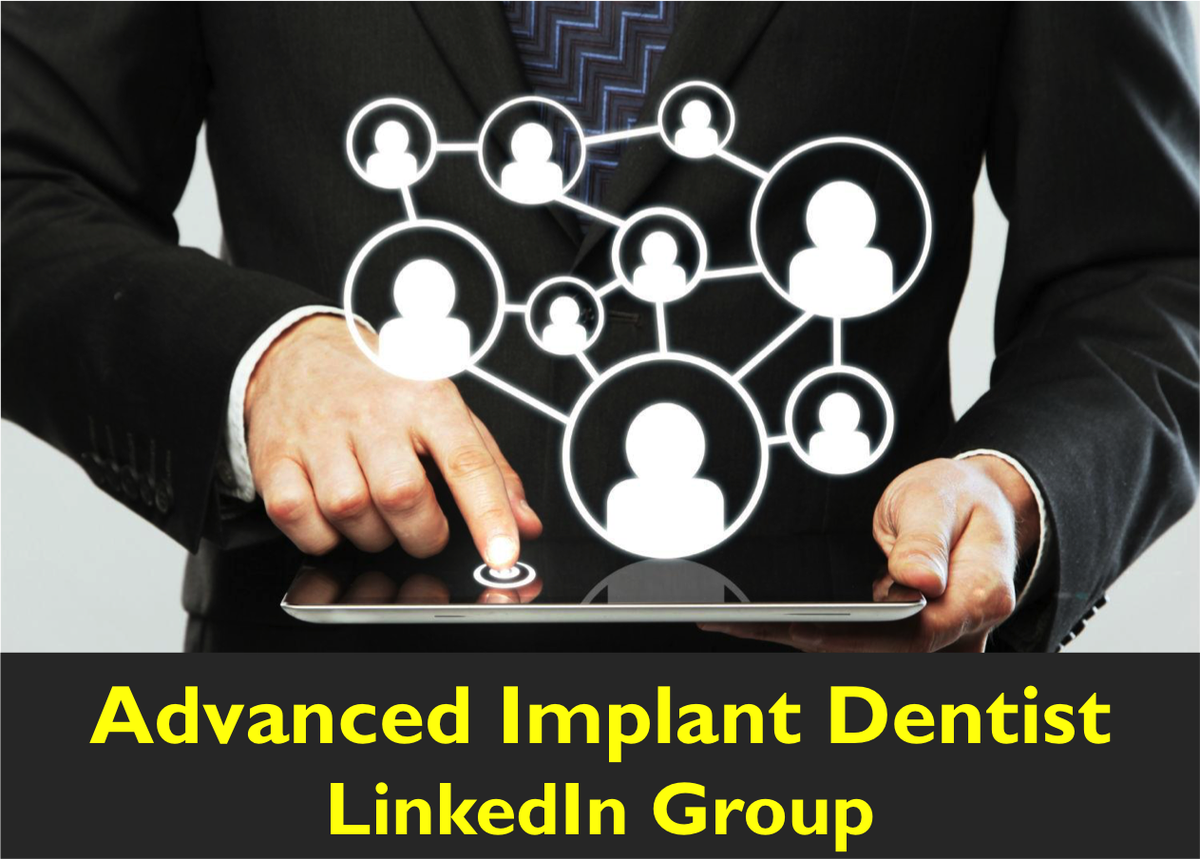 TeethTomorrowCo's tweet photo. RT @TeethTomorrowCo "Have you joined the #advancedimplantdentist LinkedIn group yet?" ==> https://t.co/VPvoWI1v5x https://t.co/SAWaRruqx0