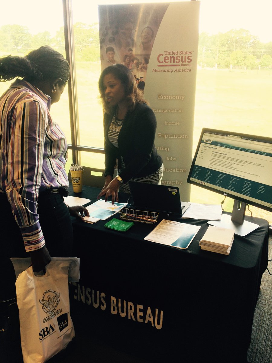 uscensusbureau's tweet photo. We're at #ATLB2B today, providing data at #Atlanta Metropolitan State College. @SBAgov https://t.co/FvvFmx3vDO