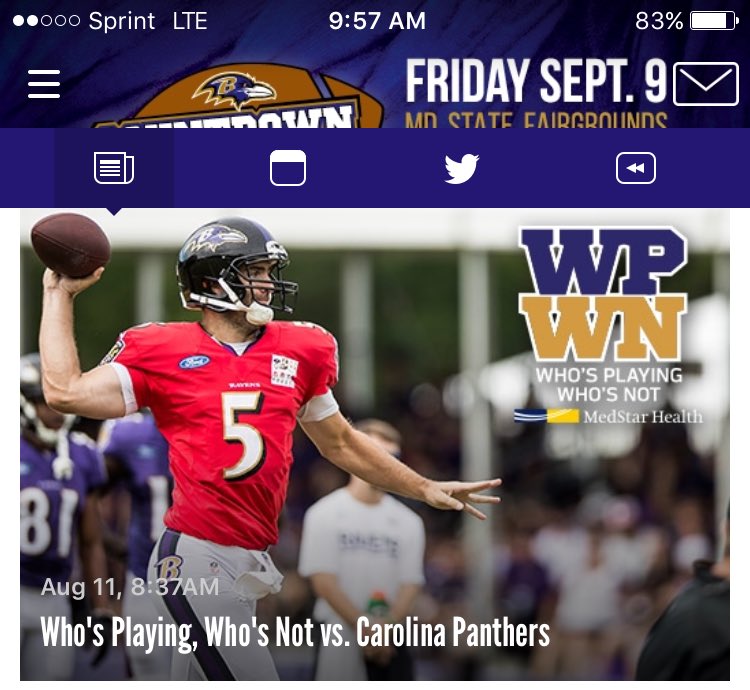 OstynMills's tweet photo. @Ravens good seeing this again https://t.co/WxNLvvFzEY