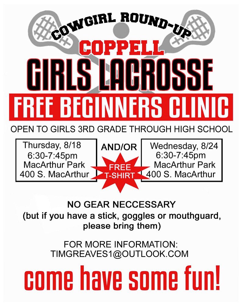 FREE girls clinics NOTE: Location has changed to MacArthur Park!