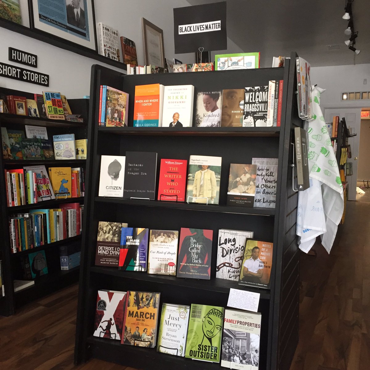 PagesontheAve's tweet photo. Selected books. Reading = knowledge. We are open until 8 tonight. #Pagesbookshop #Detroit #blacklivesmatter https://t.co/o6HMUyAXSR