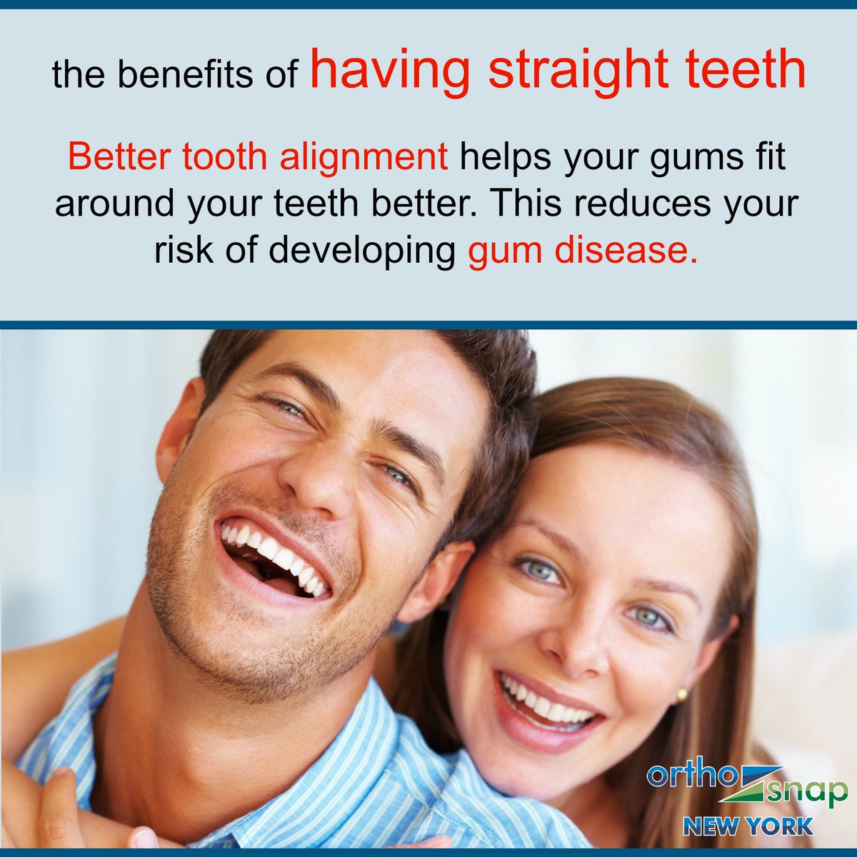 #Straighten your #teeth and keep them #healthy | #OrthoSnap - #clear #bracesalternative | orthosnapny.com |
