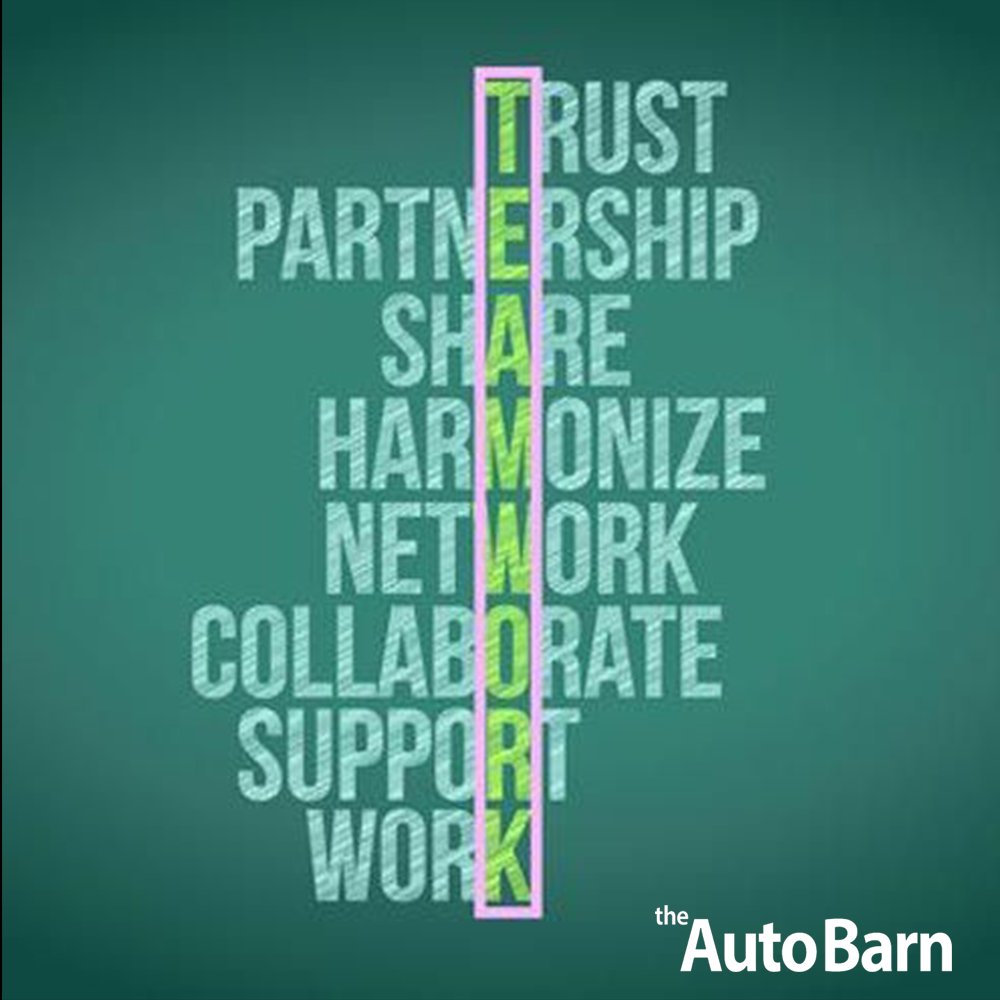 AutoBarnGroup's tweet image. Teamwork makes all the difference. We know this at the AutoBarn. #PayAsmileForward #GitRdoneFun tabg.ca
