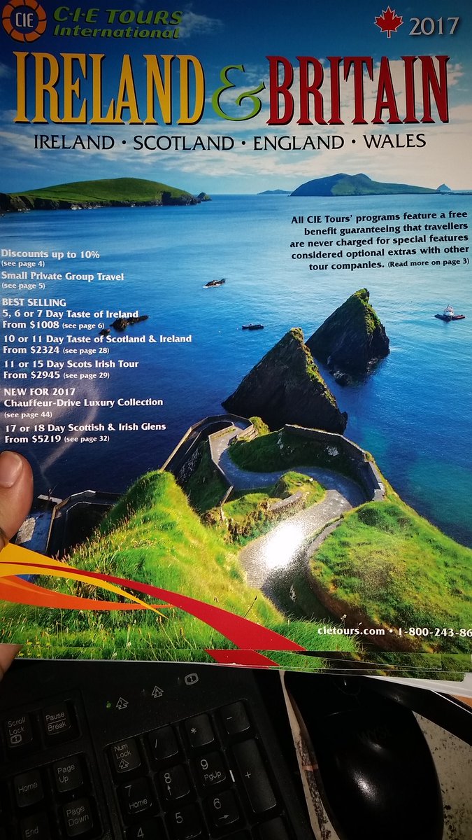 InterlineAgent's tweet image. PM me your address if you would like a copy of this CAD$ tour guide with #CIETours for #Ireland and #Britain 2017