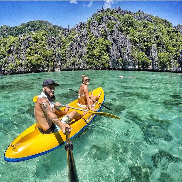 Adventure inspiration: go kayaking in Palawan | Great shot by <a href="/zimydakid/">Zimy Da Kid</a> using his @thegoscope