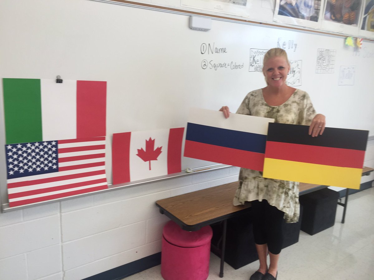 Thank you to our talented art teacher, Ms Scott, for making flags for our upcoming medal ceremonies in PE Olympics!