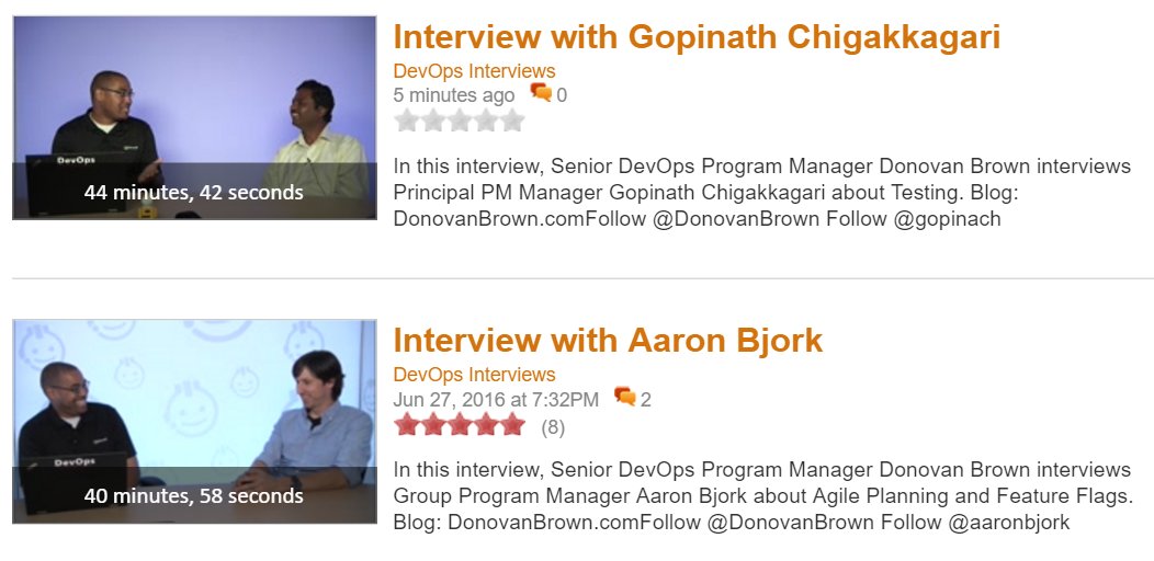 DevOpsAtlas's tweet image. Testing interview on #DevOpsInterviews with @DonovanBrown and @gopinach channel9.msdn.com/Blogs/DevOps-I… #DevOps
