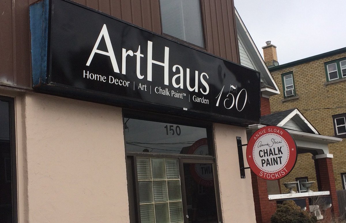 Reminder that <a href="/ArtHaus150/">ArtHaus150</a> will close at 4:00PM on Saturdays starting the August 13. #ArtHaus150 #KJDHome #chalkpaint