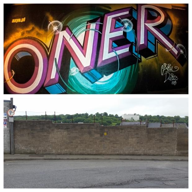 #CaulfieldSupervalu #TheHypercentre will sponsor newcomer Artist #Oner for #WaterfordWalls 2016!