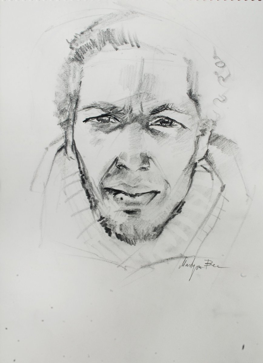 martynabec's tweet photo. Portraits 2015- "Shekr"-pencil on paper- Martyna Bec https://t.co/QOLfDwIyge