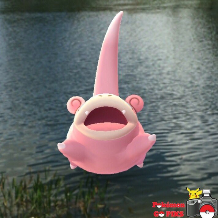 PokemonGOPiks's tweet photo. Slowpoke says it's almost Friday! Time to belly flop into the weekend 🤗🌊🎉#PokemonGoPiks #Slowpoke #PokemonGo https://t.co/fY6dZM6VQ0