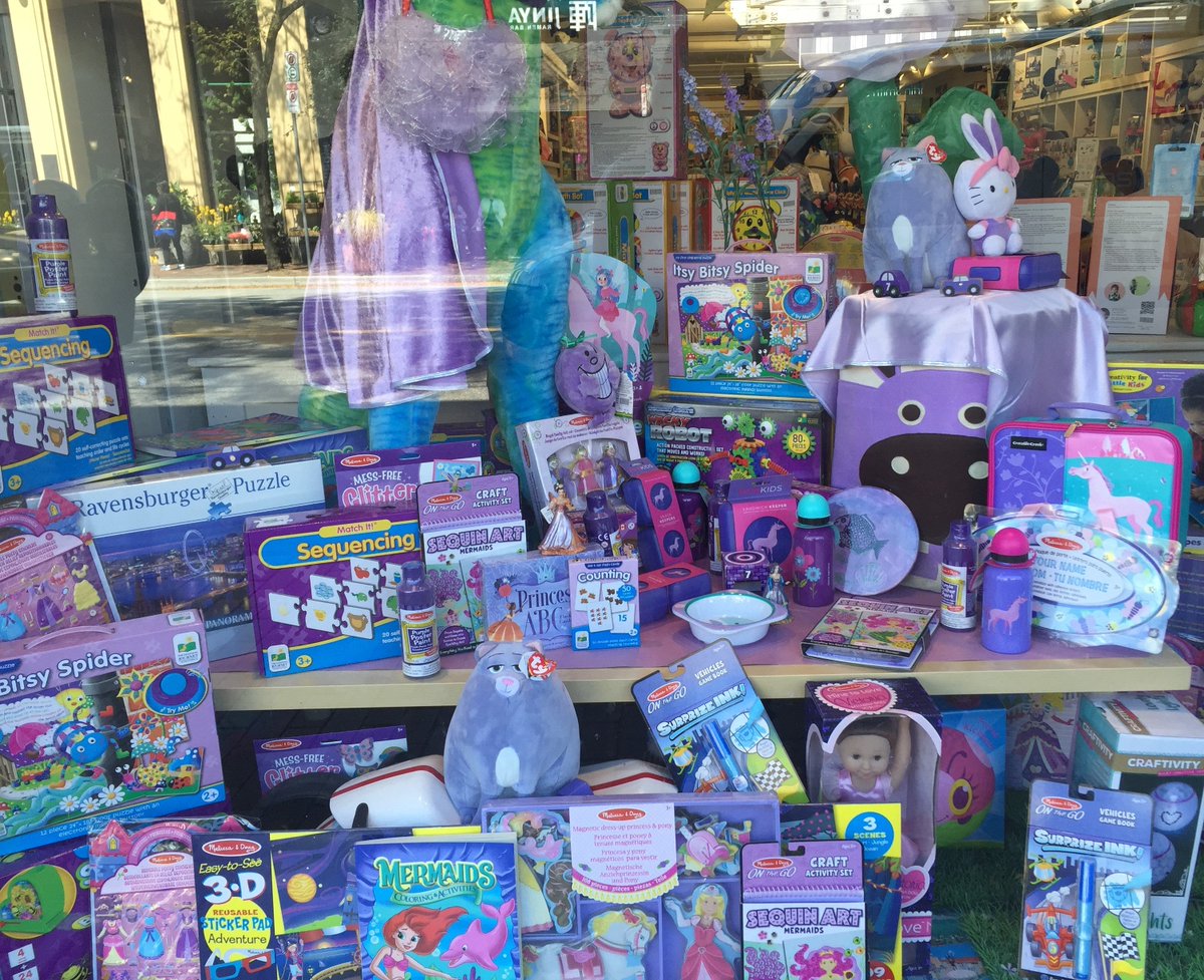 Today's colour is PURPLE! Is purple your favourite colour? We have so much purple! #CAtoystore #vancity #kerrisdale