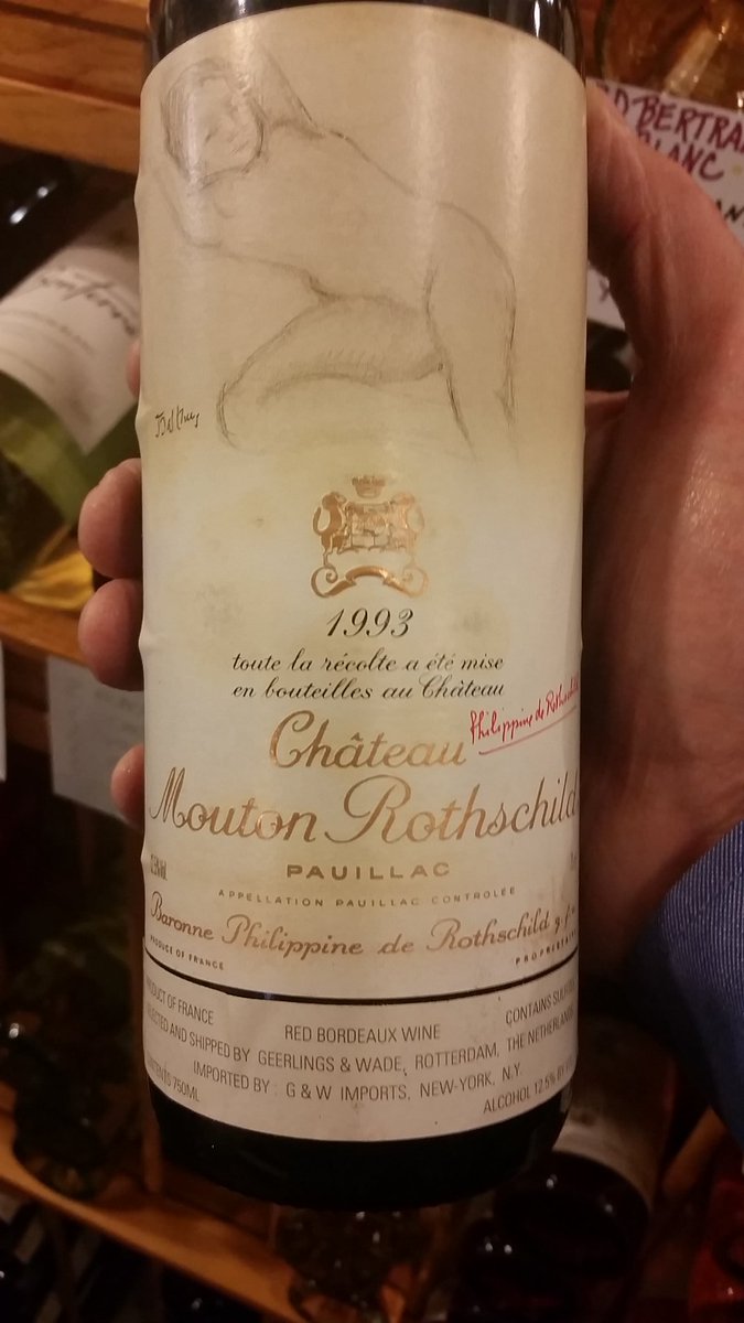 BostonWineTalk's tweet photo. A tough way to get through a Thursday! Thanks Rich Kelter! @chateaumoutonrothschild #cultwine Yup, it didn't suck https://t.co/QrJ87Fbmpc