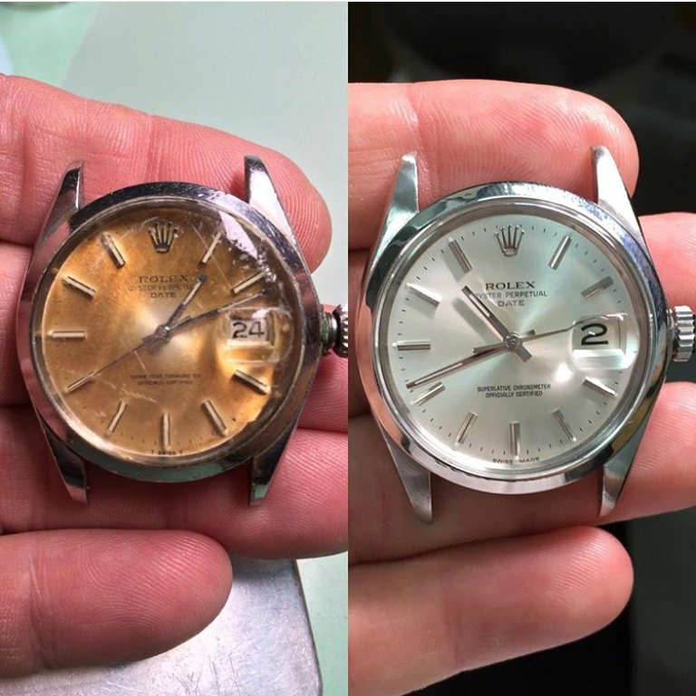 JoyeriaGordillo's tweet photo. Ultimo trabajo #mantenimiento #restauración #rolex. Antes y el después
#watchmaker #afterbefore #relojesespeciales https://t.co/IF8dZhBT0h