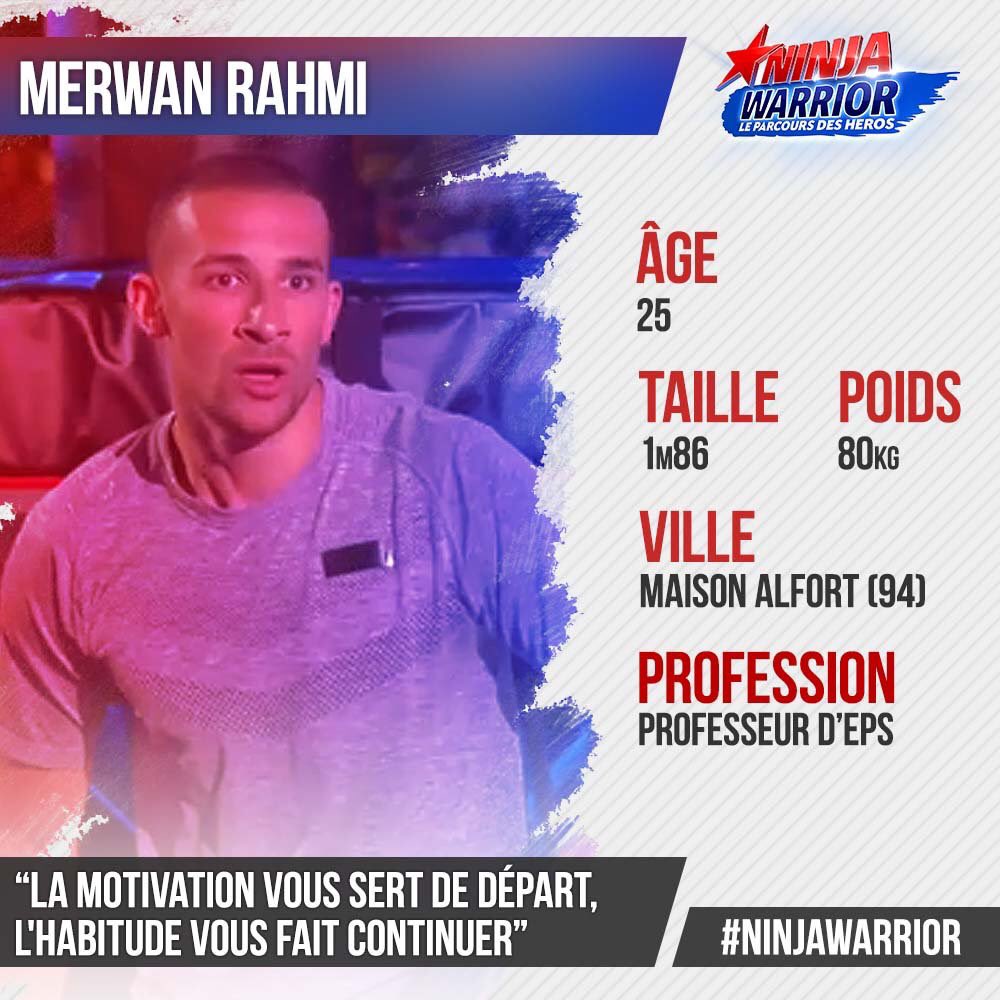 merwan_rahmi's tweet photo. Demain soir ne ratez pas la Finale #NinjaWarrior #merwanrahmi  👊🏼😈 @Tof_Beaugrand @DenisBrogniart @SandQuetierOff https://t.co/xkQLMRWWKq
