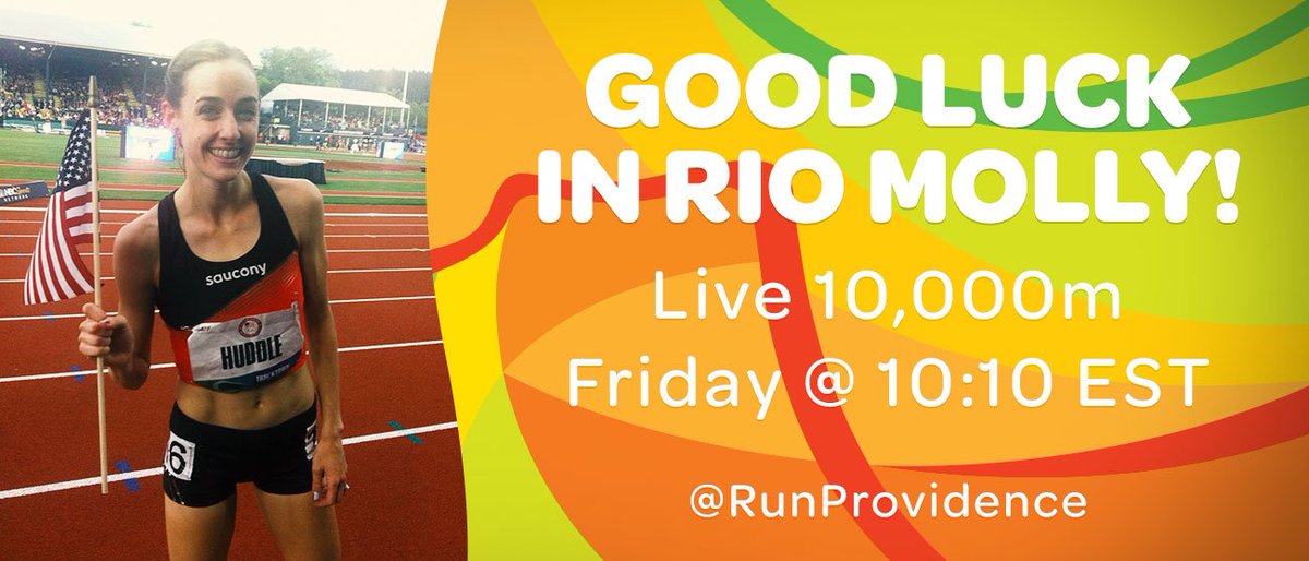RunRoRun's tweet image. Tomorrow, Friday, @10.10 EST @MollyHuddle will race in 10,000m at  #Olympics2016 !Go Molly!! @projo @Jorge_Elorza