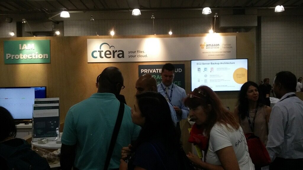 CTERA's tweet image. Having a blast at #AWSGlobalSummit in #NYC! Swing by booth 344 for a demo of our #Enterprise File Services Platform