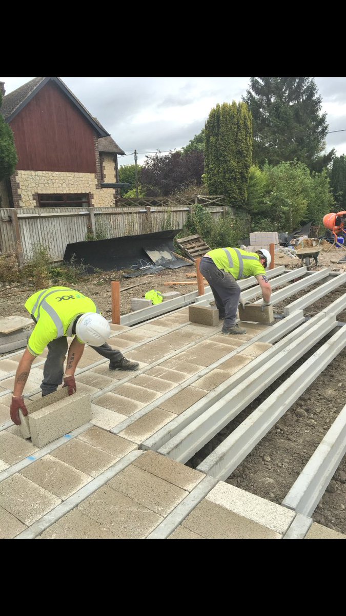 _LEROC's tweet photo. 170m2 of beam &amp; block started and completed today for a private development in Oxford by LEROC https://t.co/MP2v9Y5qFa