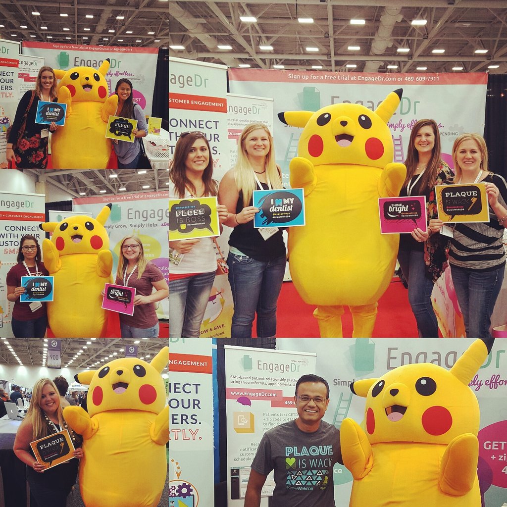 engagedrapp's tweet photo. Pop-up Pokestop at the @SWDC_Dallas! Come catch Pikachu at booth 904. #GrowWithEDR #SWDC2016 #PokemonGO https://t.co/SXiJ37tTc8